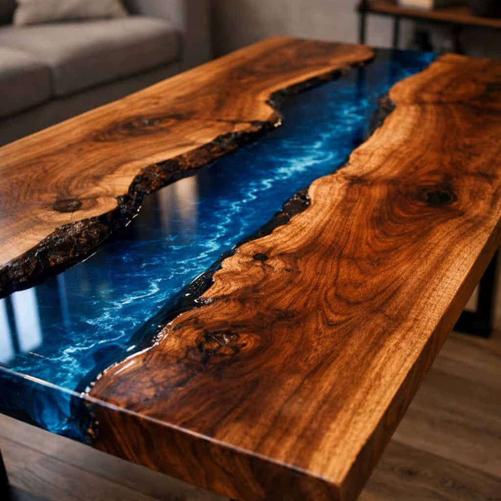 Acabado para mesa de resina