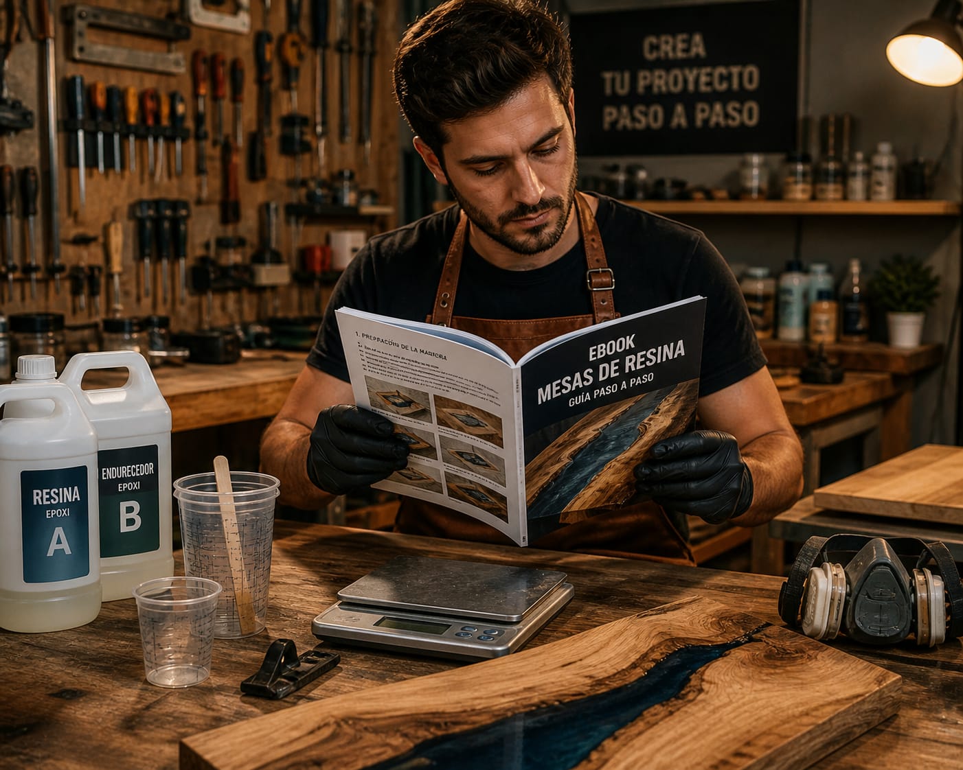 Aprende a Crear Mesas de Resina Profesionales desde Cero (Sin Errores ni Desperdiciar Dinero)