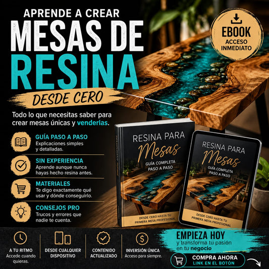 Aprende a Crear Mesas de Resina desde Cero